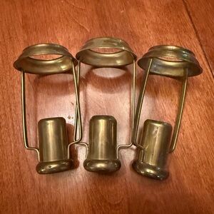 Vintage Brass Candle Holders